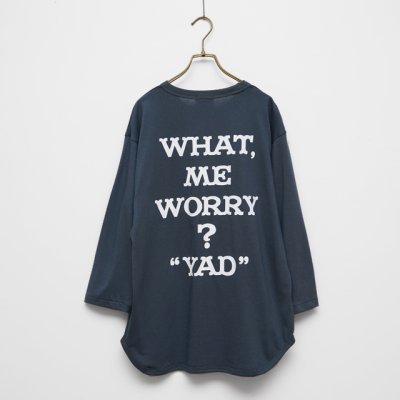 画像2: BOUNCE ORIGINAL｜ "YAD" 3/4 TEE｜BLUE GRAY