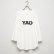画像1: BOUNCE ORIGINAL｜ "YAD" 3/4 TEE｜WHITE (1)