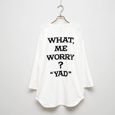 画像2: BOUNCE ORIGINAL｜ "YAD" 3/4 TEE｜WHITE