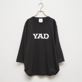 BOUNCE ORIGINAL｜ "YAD" 3/4 TEE｜SUMI BLACK