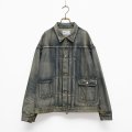 NEXUSVII.｜DAMAGED ASMMTR DENIM JACKET｜INDIGO