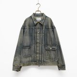 NEXUSVII.｜DAMAGED ASMMTR DENIM JACKET｜INDIGO