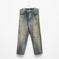 NEXUSVII.｜DAMAGED LOOSE DENIM PANTS｜INDIGO