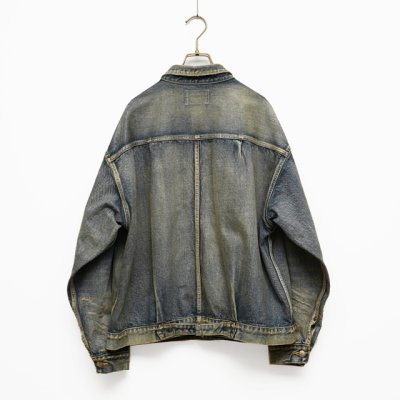 画像2: NEXUSVII.｜DAMAGED ASMMTR DENIM JACKET｜INDIGO