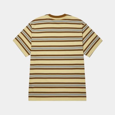 画像3: HUF｜BIG BLOCK STRIPE BOXY TOP｜CLAY