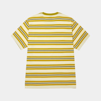 画像3: HUF｜BIG BLOCK STRIPE BOXY TOP｜PALE YELLOW