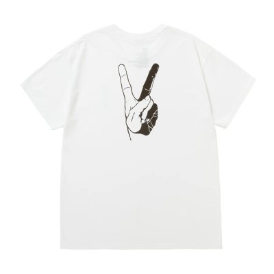 画像2: NEXUSVII.｜BLACK & WHITE PEACE TEE｜WHITE