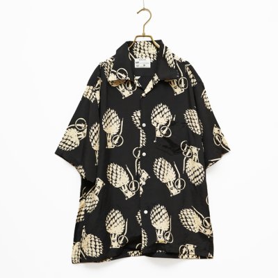 画像1: NEXUSVII.｜HAWAIIANSHIRT GRENADE｜BLACK×BEIGE
