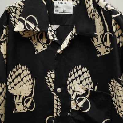 画像2: NEXUSVII.｜HAWAIIANSHIRT GRENADE｜BLACK×BEIGE