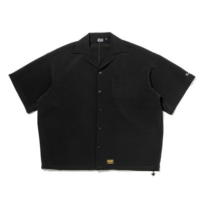 画像1: 430fourthirty｜S/S POLY OC WIDE SHIRT｜BLACK
