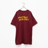 BOUNCE ORIGINAL｜ "WHAT THEY VINTE CRY." II S/S TEE｜WINE