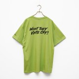 BOUNCE ORIGINAL｜ "WHAT THEY VINTE CRY." II S/S TEE｜GREEN
