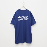 BOUNCE ORIGINAL｜ "WHAT THEY VINTE CRY." II S/S TEE｜BLUE