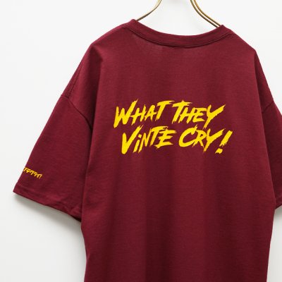 画像2: BOUNCE ORIGINAL｜ "WHAT THEY VINTE CRY." II S/S TEE｜WINE