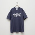 BOUNCE ORIGINAL｜ "WHAT THEY VINTE CRY." II S/S TEE｜GRAYNAVY