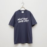 BOUNCE ORIGINAL｜ "WHAT THEY VINTE CRY." II S/S TEE｜GRAYNAVY