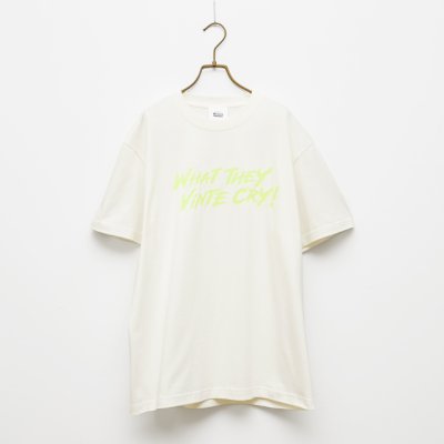画像1: BOUNCE ORIGINAL｜ "WHAT THEY VINTE CRY." II S/S TEE｜WHITE
