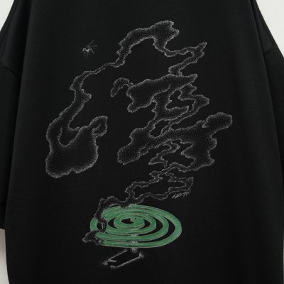 画像4: BOUNCE ORIGINAL×LUZUMAKI｜"MOSQUITO COIL" S/S TEE｜BLACK