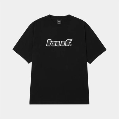 画像1: HUF|H DOT TEE|BLACK
