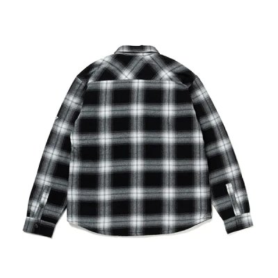 画像2: 430fourthirty｜L/S FLEECE LINER CHECK SHIRT フリースライナーシャツ｜BLACK