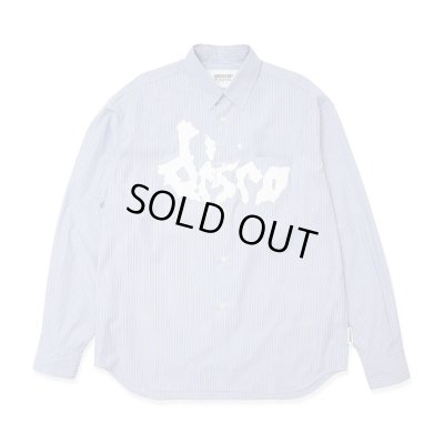 画像1: Hombre Nino｜STRIPE DISCO CULT SHIRT｜BLUE