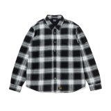 430fourthirty｜L/S FLEECE LINER CHECK SHIRT フリースライナーシャツ｜BLACK