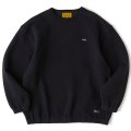FAT｜QUILUP クルーネックスウェット｜BLACK