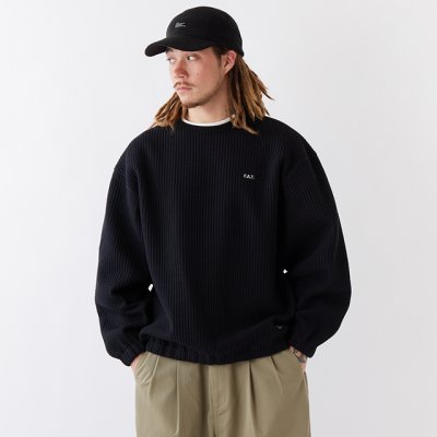 画像3: FAT｜QUILUP クルーネックスウェット｜BLACK