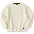 FAT｜QUILUP クルーネックスウェット｜WHITE