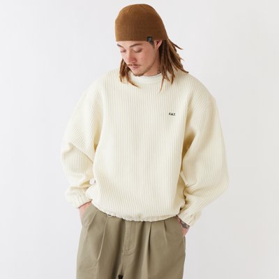 画像3: FAT｜QUILUP クルーネックスウェット｜WHITE