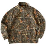 FAT｜WOODSFIELD.HALF ハーフジップスウェット｜BROWN