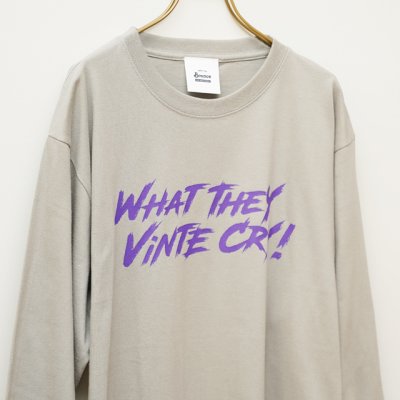 画像2: BOUNCE ORIGINAL|"WHAT THEY VINTE CRY." L/S TEE|GRAY