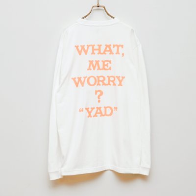 画像3: BOUNCE ORIGINAL｜"YAD" L/S TEE｜WHITE×NEON ORANGE