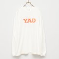 BOUNCE ORIGINAL｜"YAD" L/S TEE｜WHITE×NEON ORANGE