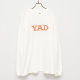 BOUNCE ORIGINAL|"YAD" L/S TEE|WHITE×NEON ORANGE
