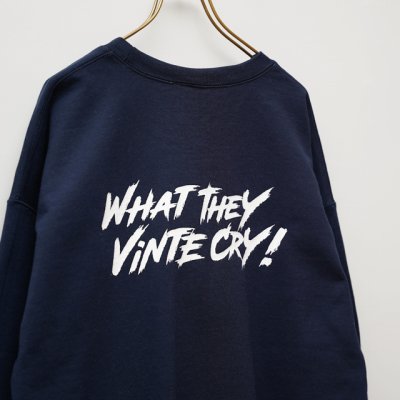 画像2: BOUNCE ORIGINAL｜"WHAT THEY VINTE CRY." II  SWトレーナー｜NAVY