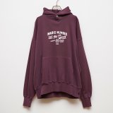 MAGICNUMBER｜OLD SIGN WASED ZIPHOOD SWEAT｜BURGUNDY