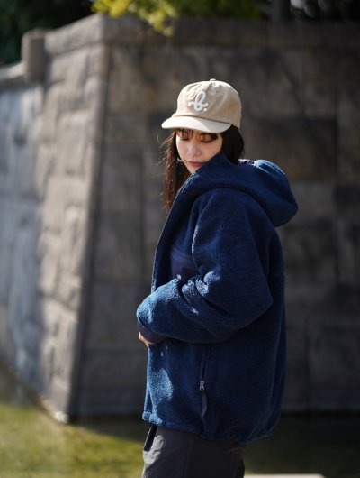 画像8: MAGICNUMBER｜REVERSIBLE RETRO BOA BALACLAVA PARKA｜NAVY