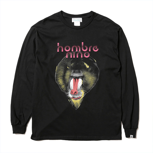 Hombre Nino｜L/S PRINT TEE (MANDRILL 1)