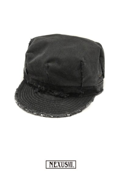 画像1: NEXUSVII.｜ネクサスセブン DISTRESSED FATIGUE CAP｜BLACK (1)