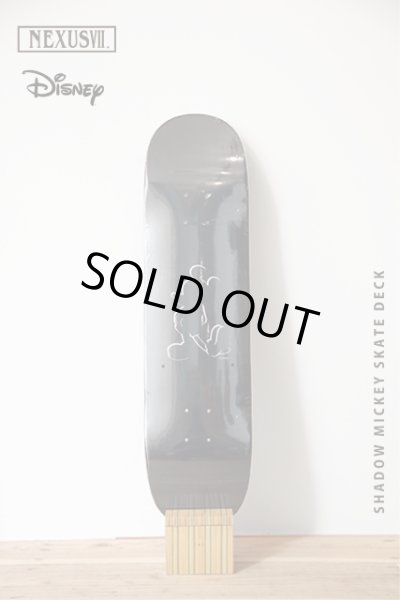 画像1: NEXUSVII.×DISNEY｜ネクサスセブン SHADOW MICKEY SKATE DECK スケートデッキ｜BLACK (1)