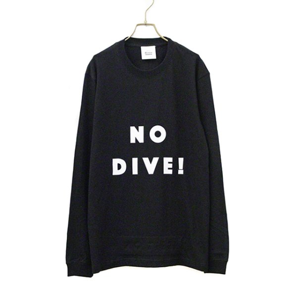 画像1: BOUNCE ORIGINAL｜バウンスオリジナル "NO DIVE" L/S TEE ロンT｜BLACK (1)