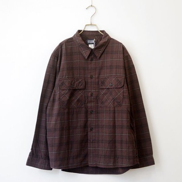 画像1: THE UNION "THE FABRIC"｜ROLL-UP CHACK SHIRTS｜PURPLE (1)