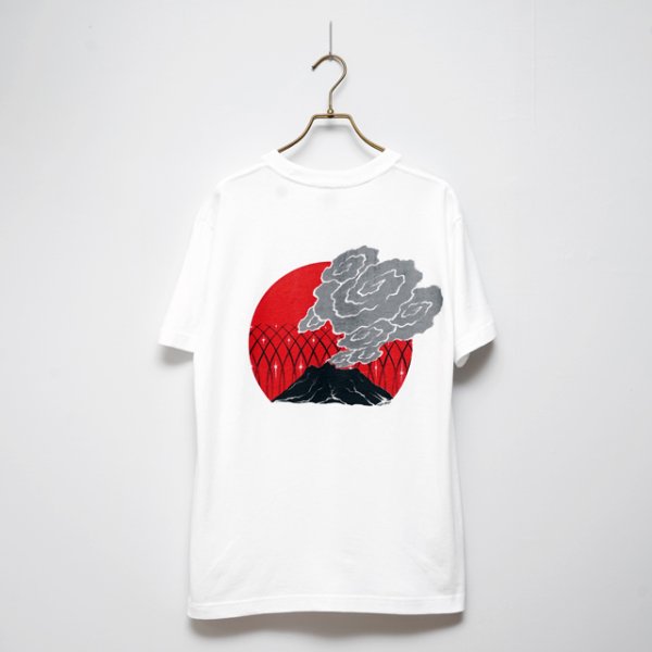 画像1: BOUNCE ORIGINAL×LUZUMAKI｜ルズマキ コラボレーション "U.S.A.KURAJIMA" S/S TEE｜WHITE (1)