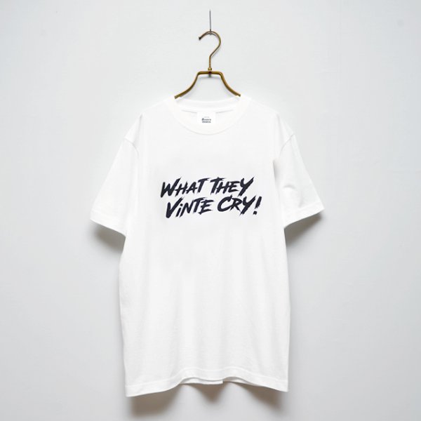 画像1: BOUNCE ORIGINAL｜バウンスオリジナル "WHAT THEY VINTE CRY." II Tシャツ｜WHITE (1)