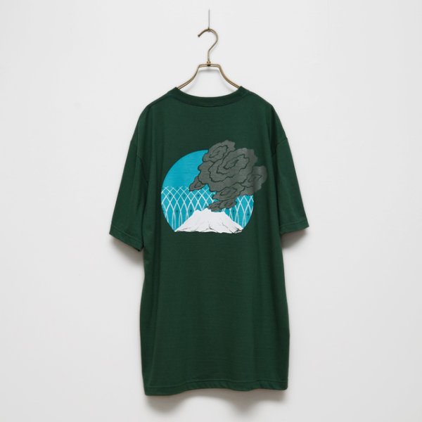 画像1: BOUNCE ORIGINAL×LUZUMAKI｜ルズマキ コラボレーション "U.S.A.KURAJIMA" S/S TEE｜GREEN (1)