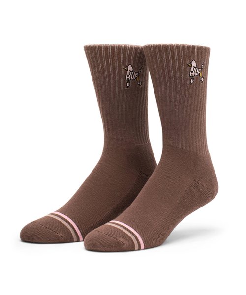 画像1: HUF｜POODLE CREW SOCKS  靴下｜BARK (1)