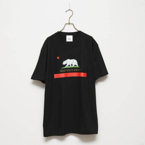 画像1: BOUNCE ORIGINAL｜バウンスオリジナル "CAGOFORNIA BOUNCE" S/S TEE｜BLACK (1)