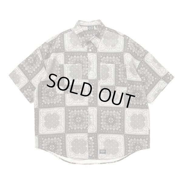 画像1: 430fourthirty｜S/S PZ BIG SHIRTS ペイズリーシャツ｜BLACK (1)