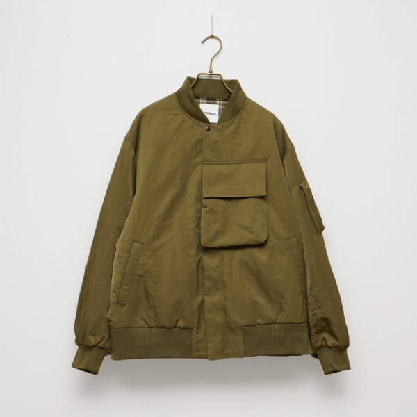 画像1: CHARI&CO｜FORWARD UTILITY POCKET MA-1 JKT ジャケット｜KHAKI (1)